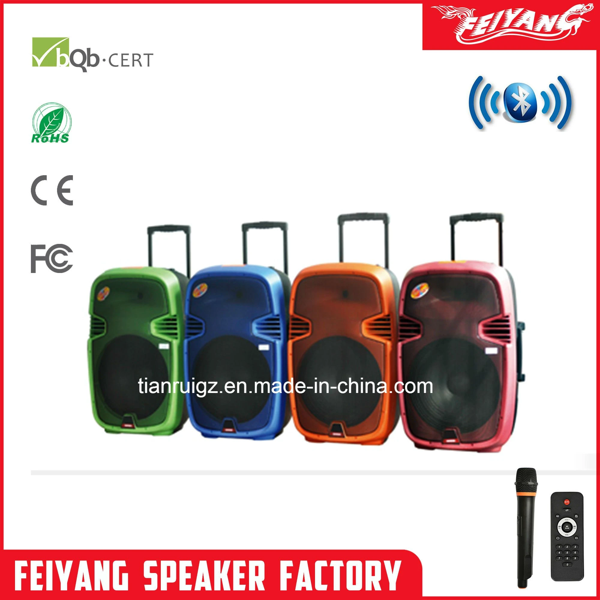 Portable Bluetooth Wireless Trolley Battery Speaker F23
