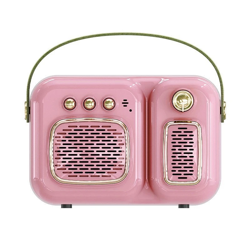 Portable Creative Retro Mini Bluetooth Wireless Speaker Box for Home Outdoor Party