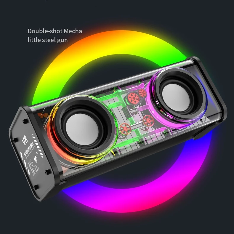 Portable Mecha Style Bluetooth Speaker with Powerful Sound