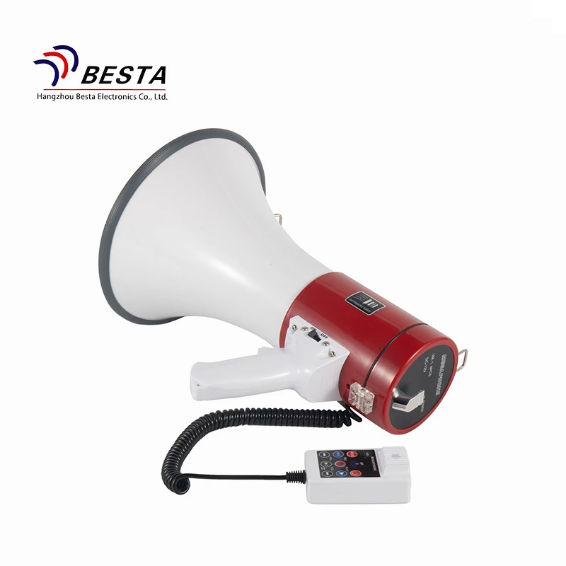 Portable Megaphone Bullhorn with Detachable Handheld Microphone Recording