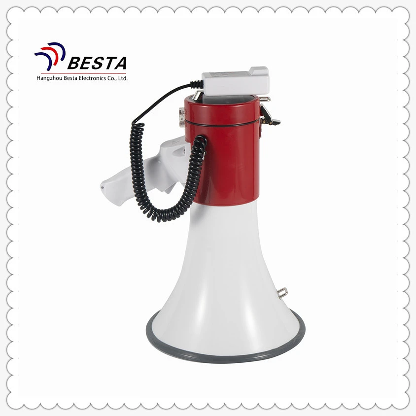 Portable Megaphone with Detachable Microphone and Siren Record Music Paging