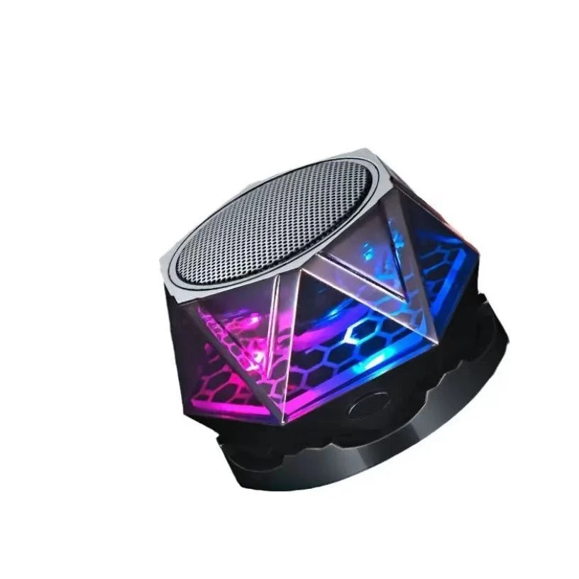 Portable Mini Bluetooth Speaker with Polygonal Design and Clear Sound