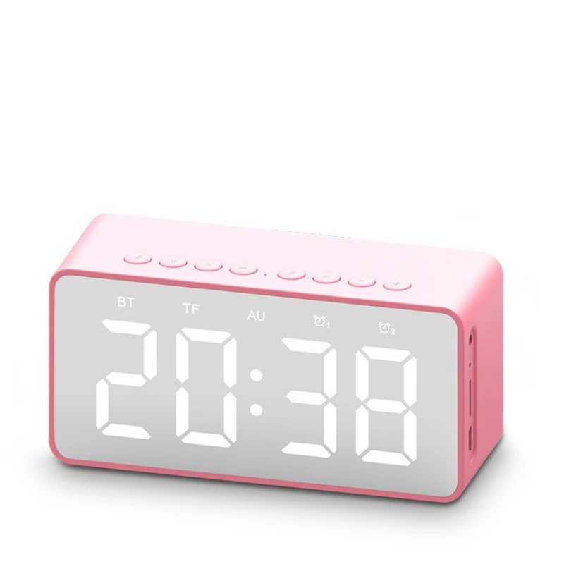 Portable Mini LED Alarm Clock with Bluetooth FM Radio