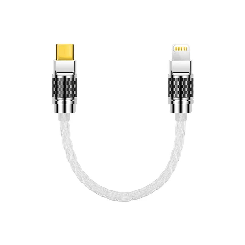 Portable OTG Audio Adapter Type-C to Type-C for Smartphone & Laptop High Elasticity PVC, Non-Knot Design, Lossless Transmission