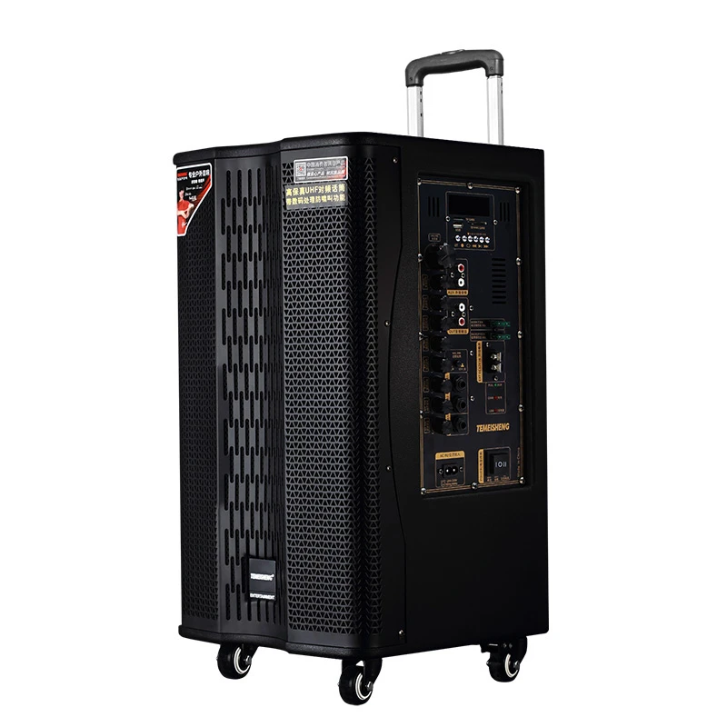 Portable Outdoor Sound Karaoke Subwoofer Party Stage DJ Trolley Speaker