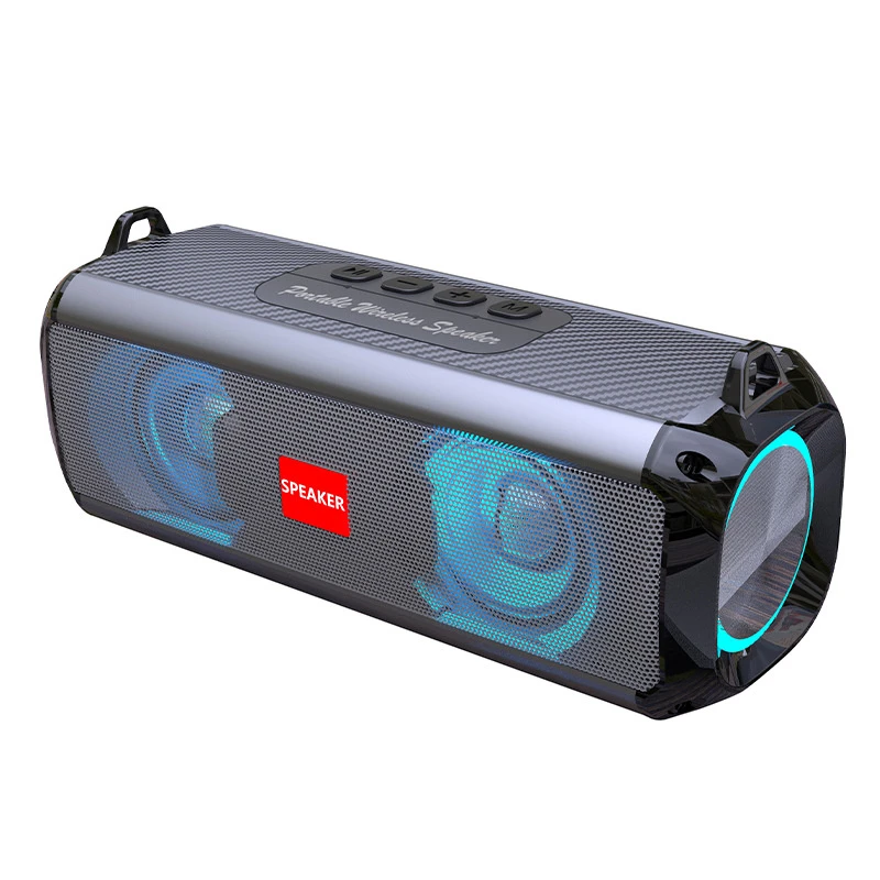 Portable Outdoor Subwoofer Wireless Bluetooth Speaker with Lights