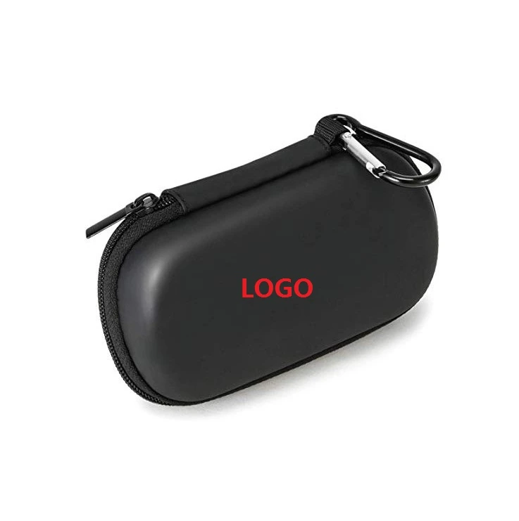 Portable Outdoor Travel Rectangle Waterproof Hard Zipper Closed EVA Earphone Case