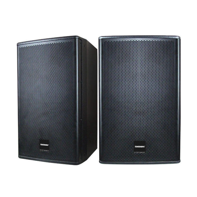 Portable Professional Speaker Wooden Trolley Radio Buffer Home Theater Speaker