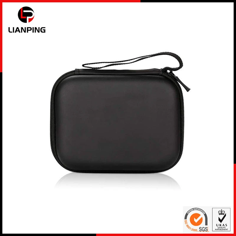 Portable Shockproof Waterproof EVA Case for Earphone with Mesh Pocket