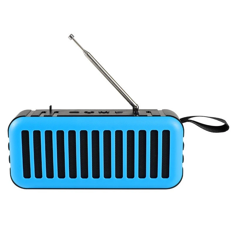 Portable Solar Wireless Speakers with Flashlight Support USB/TF/Bt Play FM Radio with Aux