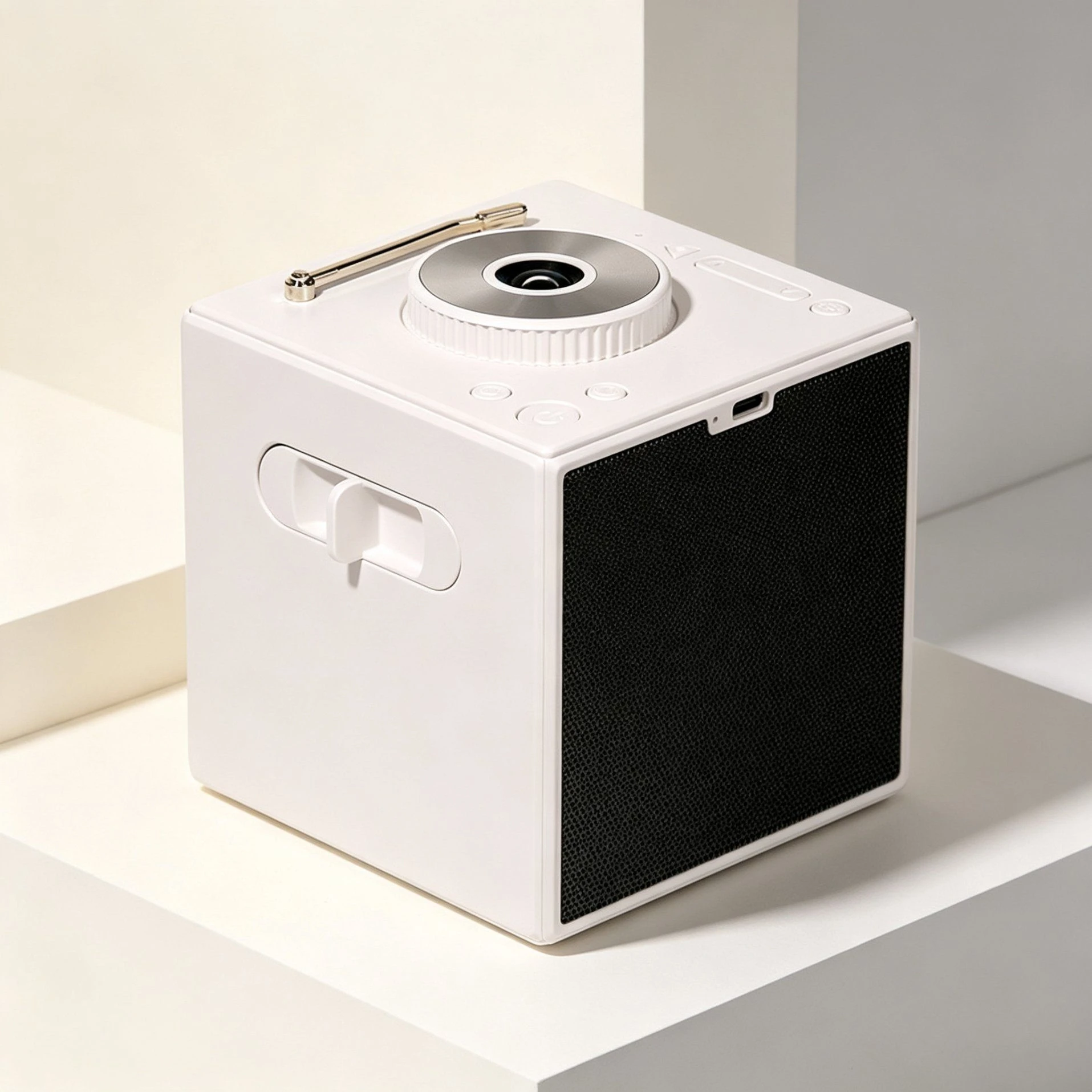 Portable Sound Activated Bluetooth Speaker with Star Projector for Gift
