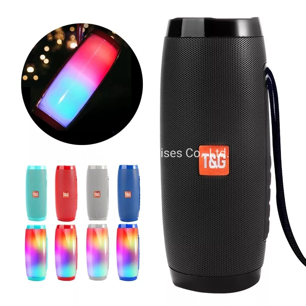 Portable Wireless Bluetooth Light Flashing LED Speaker with FM USB, TF Aux