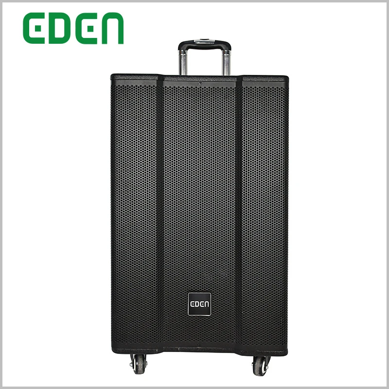 Portable Wireless Professional Rechargeable Multimedia DJ Karaoke Sound Box Trolley Bluetooth PA Speaker Tws with LED Light ED-1517