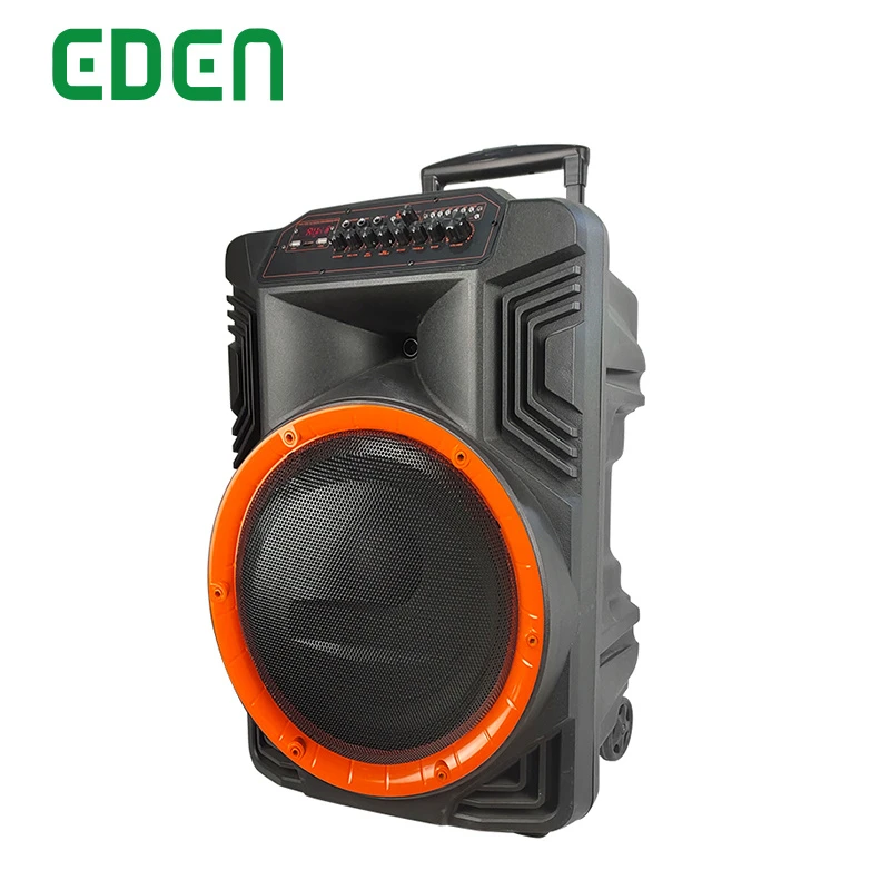 Portable Wireless Professional Rechargeable Multimedia DJ Karaoke Sound Box Trolley Bluetooth Speaker