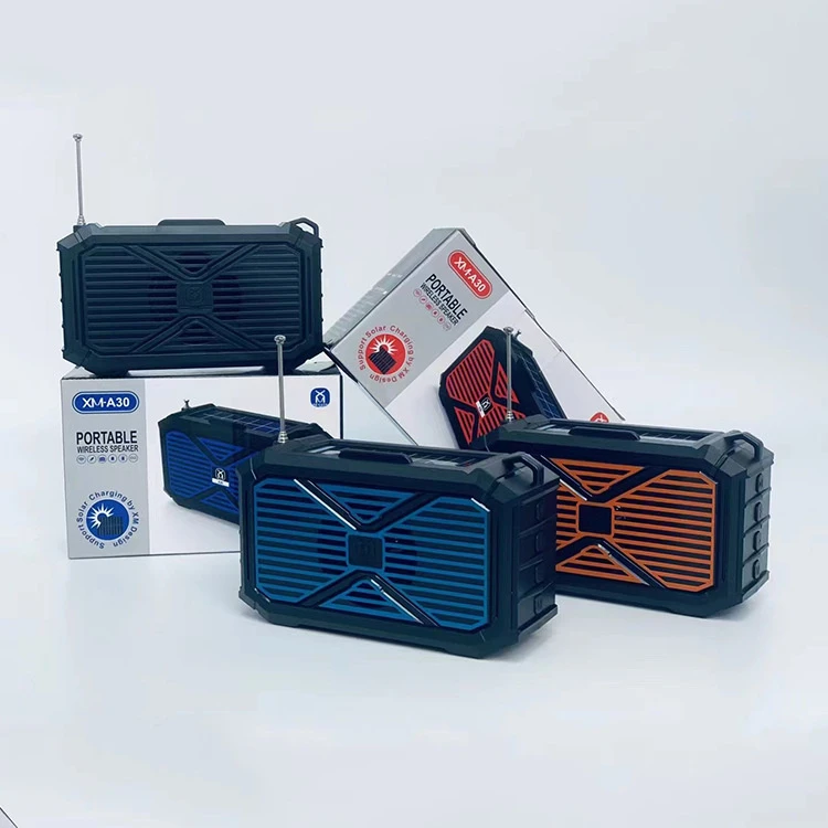 Portable Wireless Solar Radio Charger Mini Bluetooth Speaker with Solar Charging
