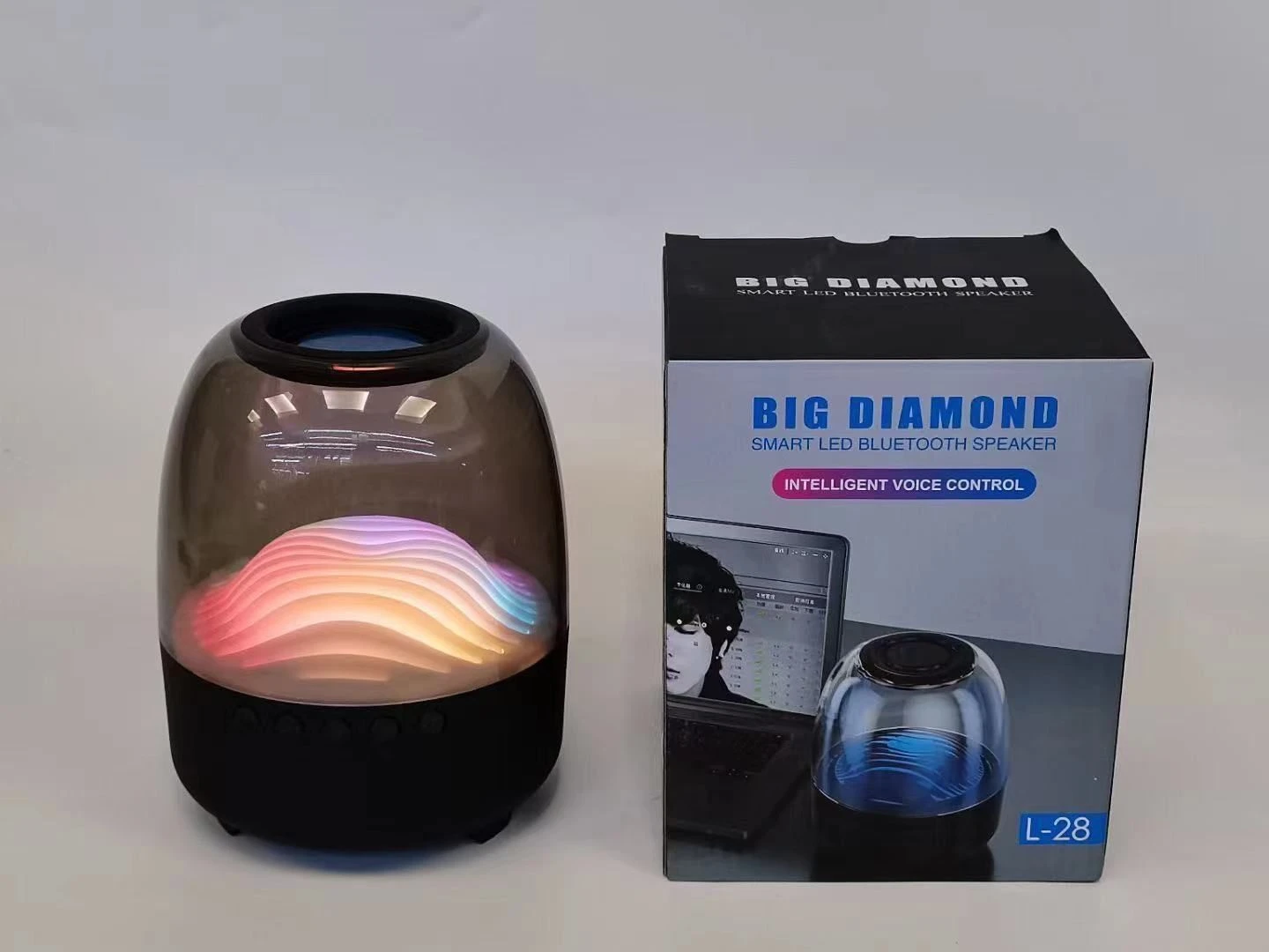 Portable Wireless Speakers New LED Dazzling RGB Ambient Light Audio Tws Creative Outdoor Bluetooth Speakers