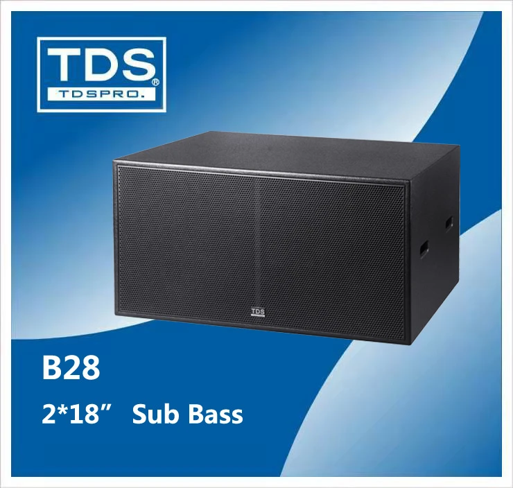 Powerful Dual 18inch Subwoofer for Club Live Stage Performance Sub Woofer