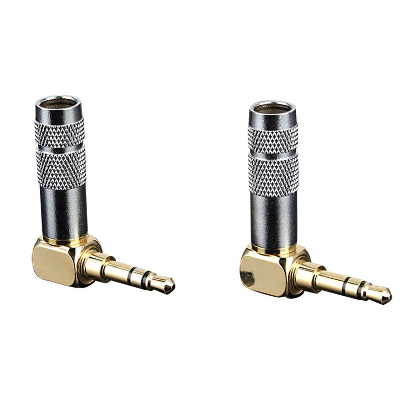 Premium 3.5mm Stereo Male Audio Connector Angle
