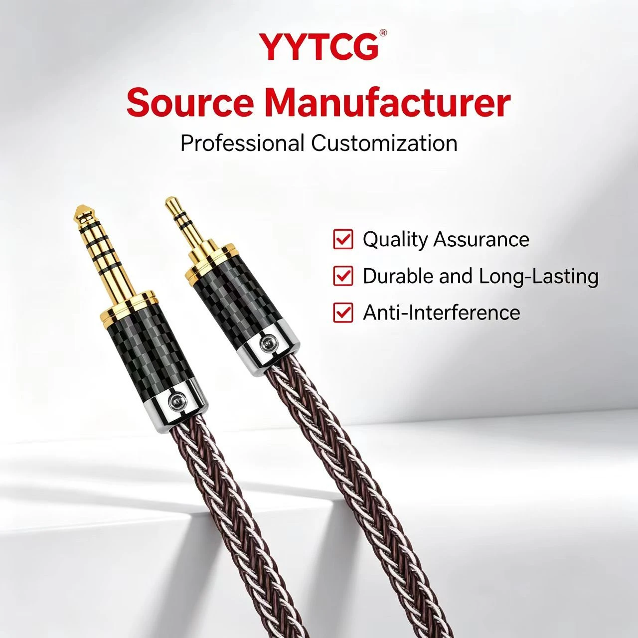 Premium 4.4mm to 3.5mm Audiophile Upgrade Cable with OCC Sterling Silver Core