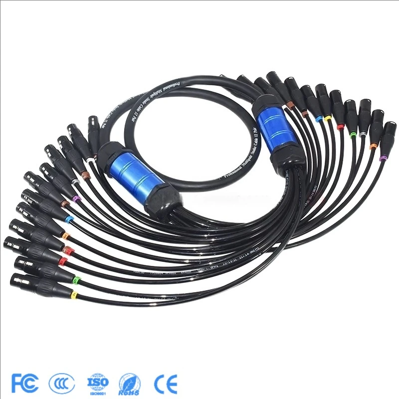 Premium 8 Channel XLR Audio Snake Cable for Professionals