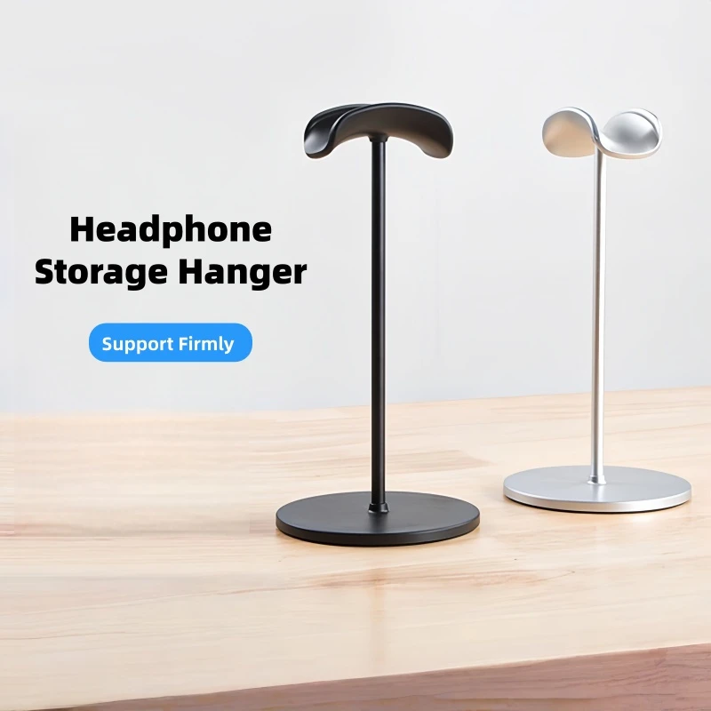 Premium Aluminum Alloy Desktop Headphone Stand for Over-Ear Models