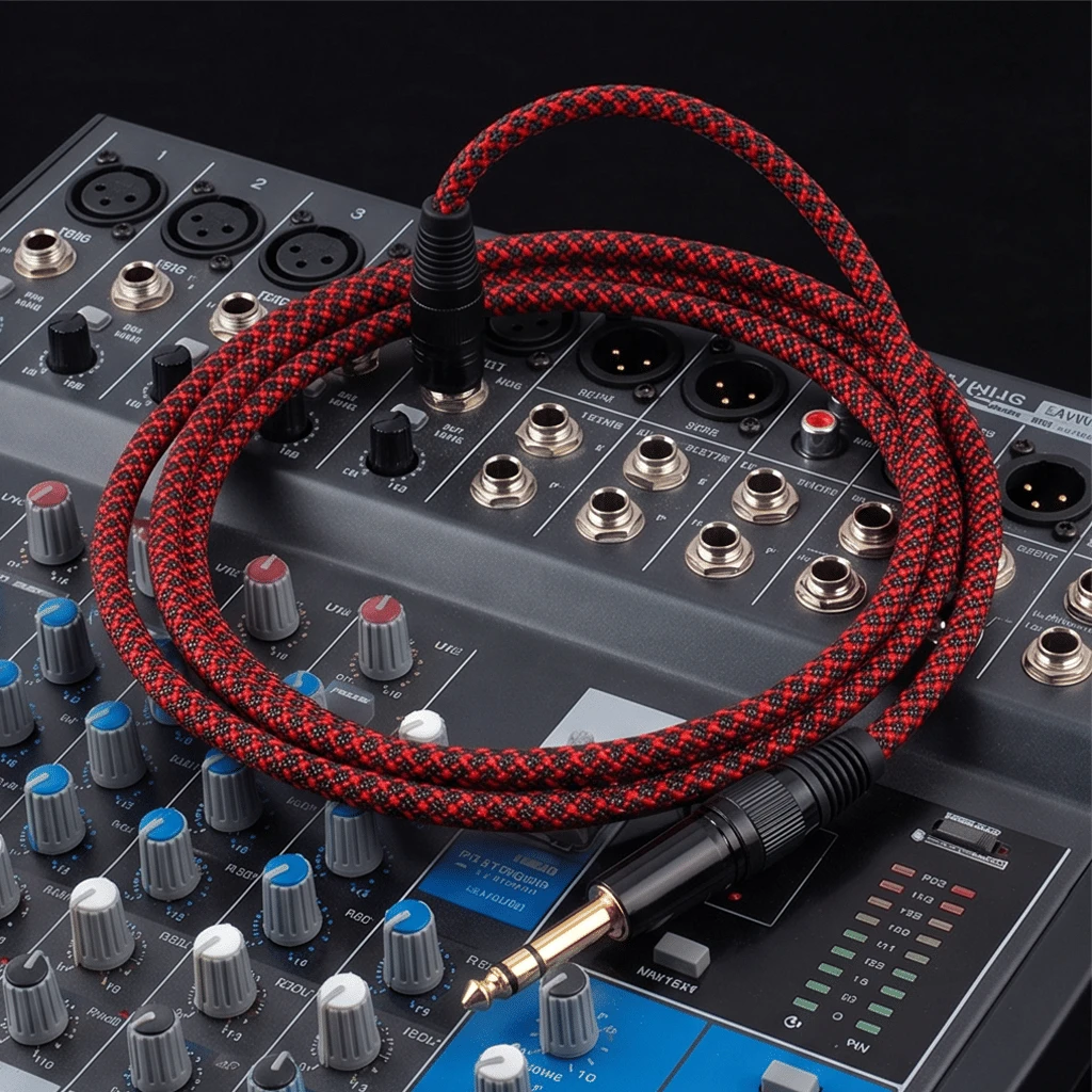 Premium Audiophile Grade 6.35mm TRS to XLR Balanced Cable with 6N OFC Core and Noise Reduction Design for Home Theater Systems