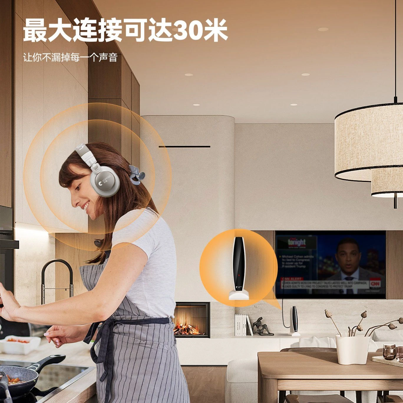 Premium Bluetooth TV Headset with Extended Battery Life