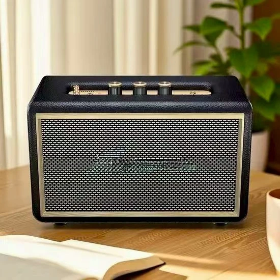Premium Brown Large Portable Bluetooth 5.3 Subwoofer Speaker