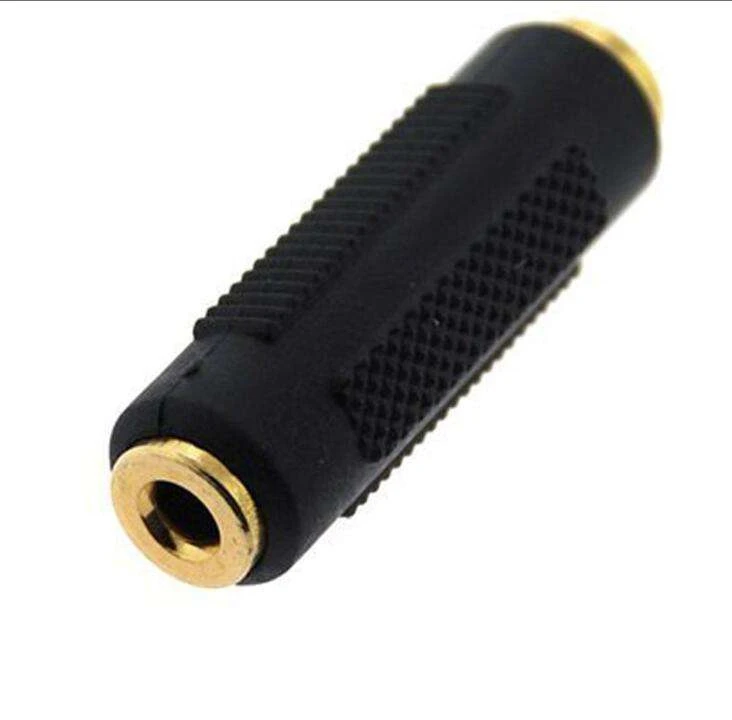 Premium Gold Plated 3.5mm Female to Female Stereo Adapter High-Quality 3.5mm Female to Female Adapter for Audio Devices