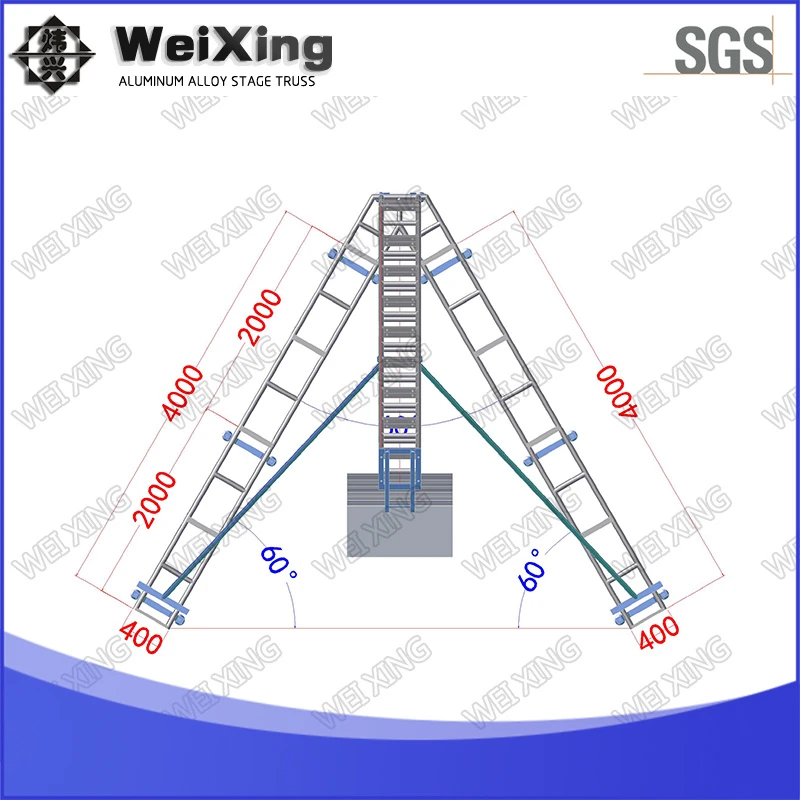 Premium Heavy-Duty Aluminum Speaker Array Stand for Events