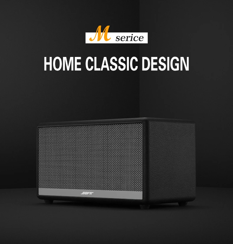 Premium M-Series Bluetooth Speaker with Elegant MDF Wood Design