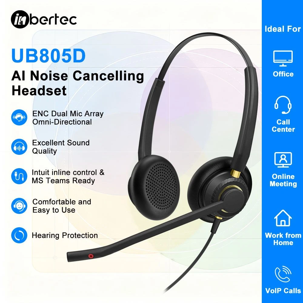 Premium Noise Canceling UC Headset Ub805dm