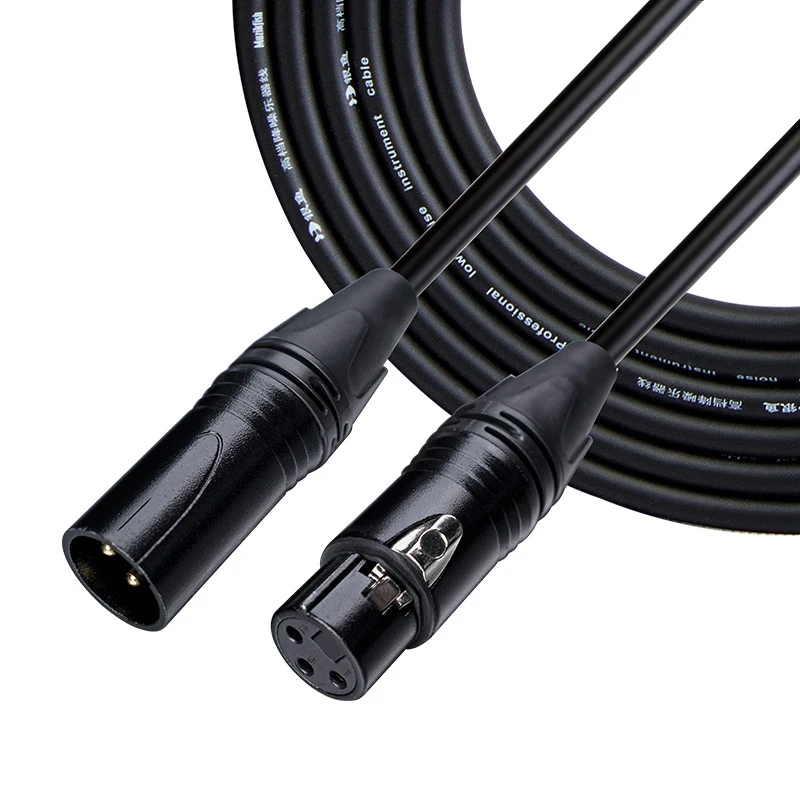 Premium OFC Low Noise Shielded XLR Microphone Extension Cable