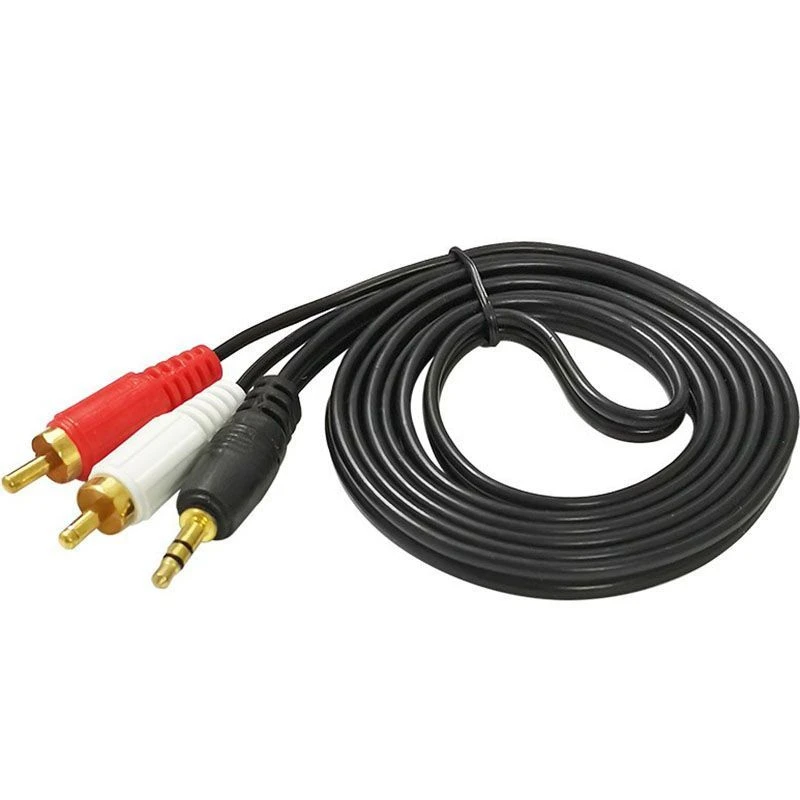 Premium RCA to 3.5mm Stereo Cable – Gold Plated Male Connectors