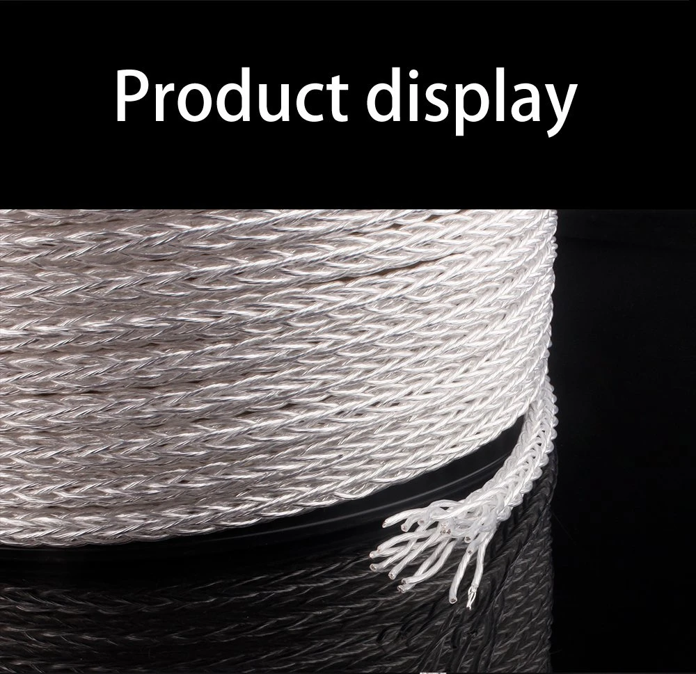 Premium Speaker Cable for Crystal Clear Sound Experience silver plated audio cable