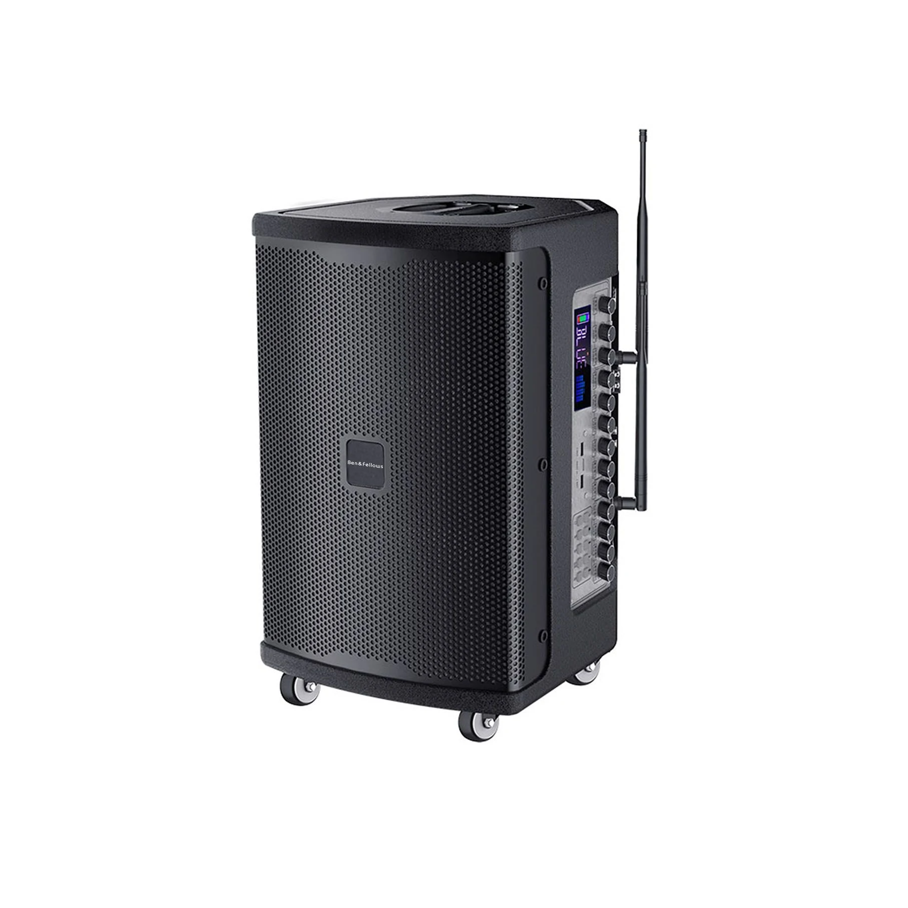 Professional 10 Inch Portable Active Mobile Speaker Big Power 350W Rechargeable Altavoz Bluetooth Trolley Speaker