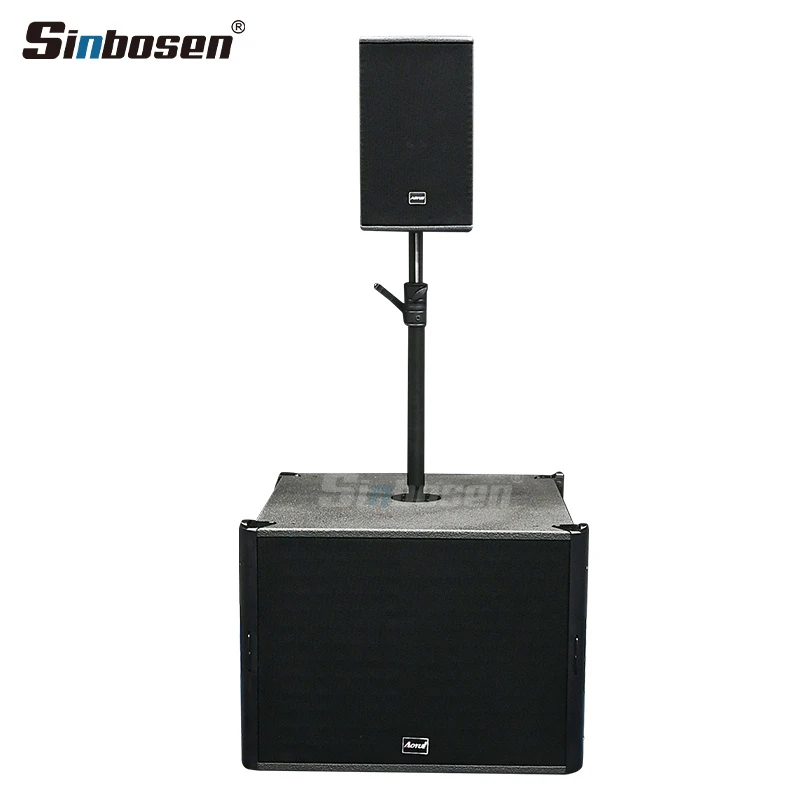 Professional 18 Inch Subwoofer and 8-Inch Coaxial Monitor Speakers Audio System Sound