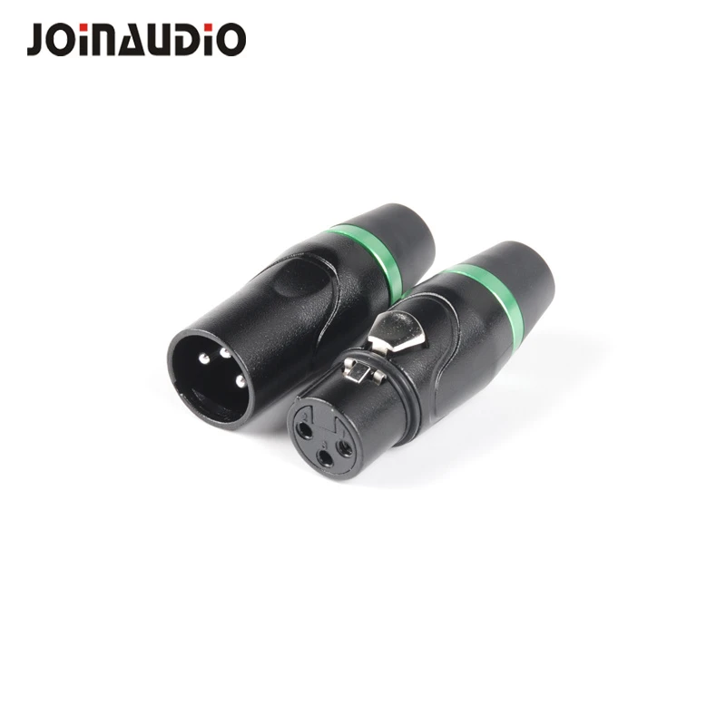 Professional 3 Pin Male Female Audio Mic Microphone Connector (JGCA802)