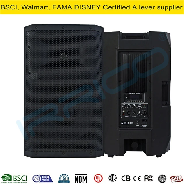 Professional 6000watts 15inch Active Subwoofer Portable 2CH PA System for Live Broadcast and Other Bocina Bluetooth Party Speaker Audio