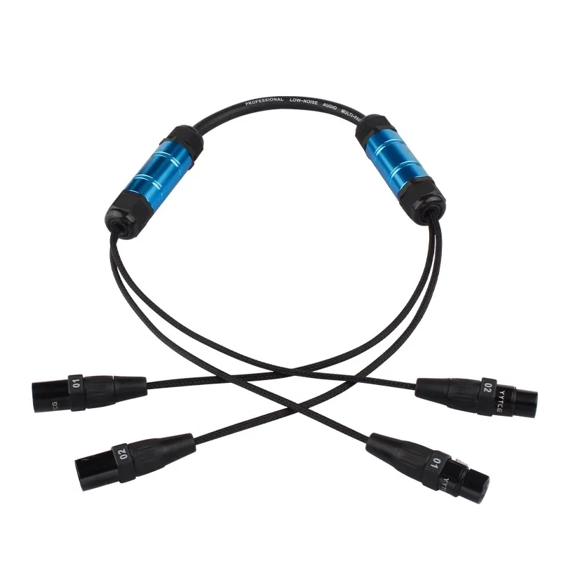 Professional 8 Channel XLR Male to Female Audio Snake with OFC Braided Shield and PVC Jacket for Live Concerts