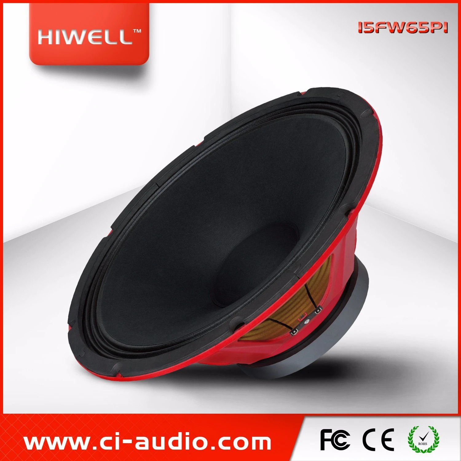 Professional Audio 15′ ′ Red Steel Chassis Woofer Line Array Speaker PA System.