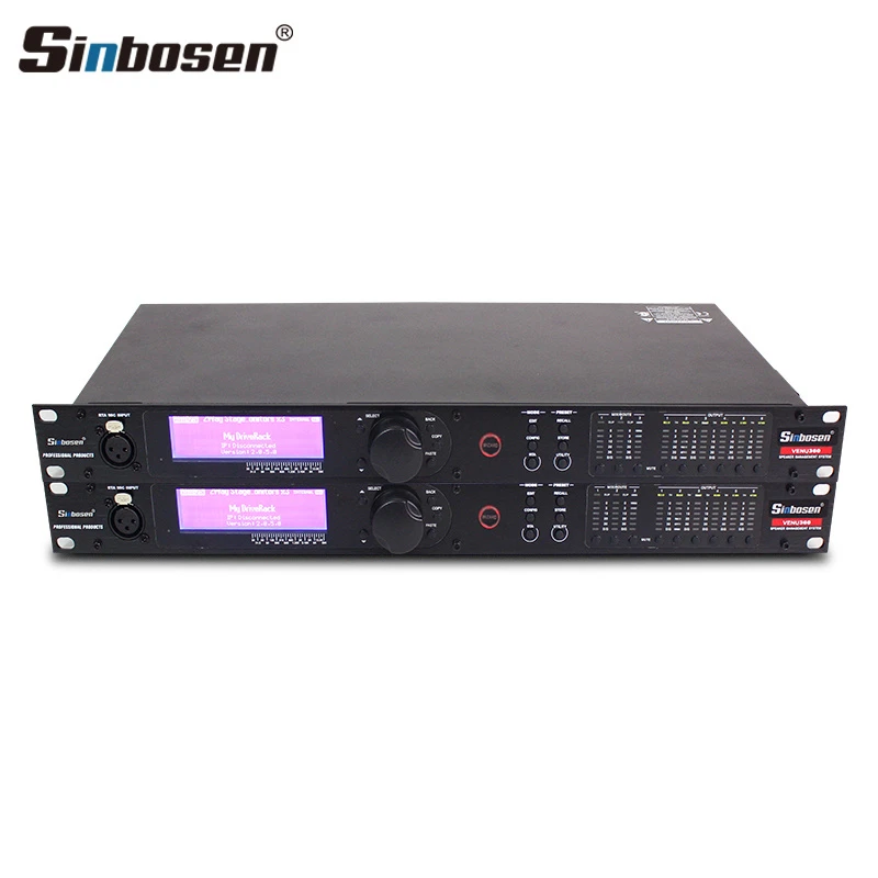 Professional Audio 3 Input 6 Output Digital Karaoke Processor
