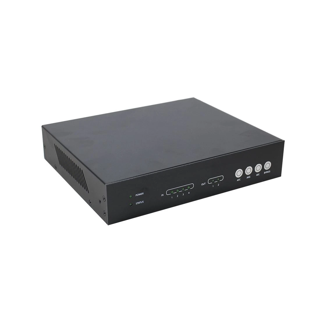 Professional Audio 4 in 2 out Automatic DSP Audio Proc Dante Sound Matrix for Stage, Live Concert, PA Public Address System