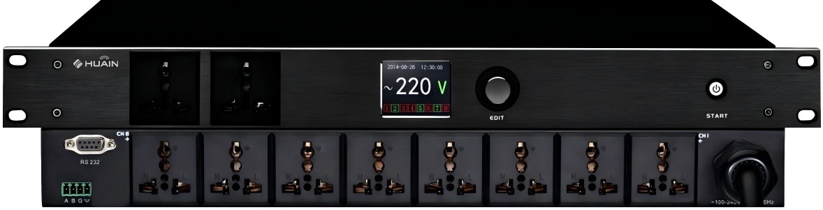 Professional Audio 8 Channels Sequencer Power Controller