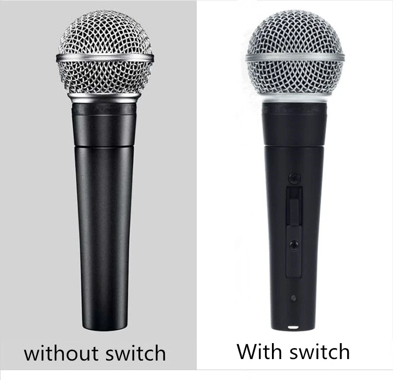 Professional Audio Handheld Mic Dynamic Vocal Wired Microphone for Karaoke Performance