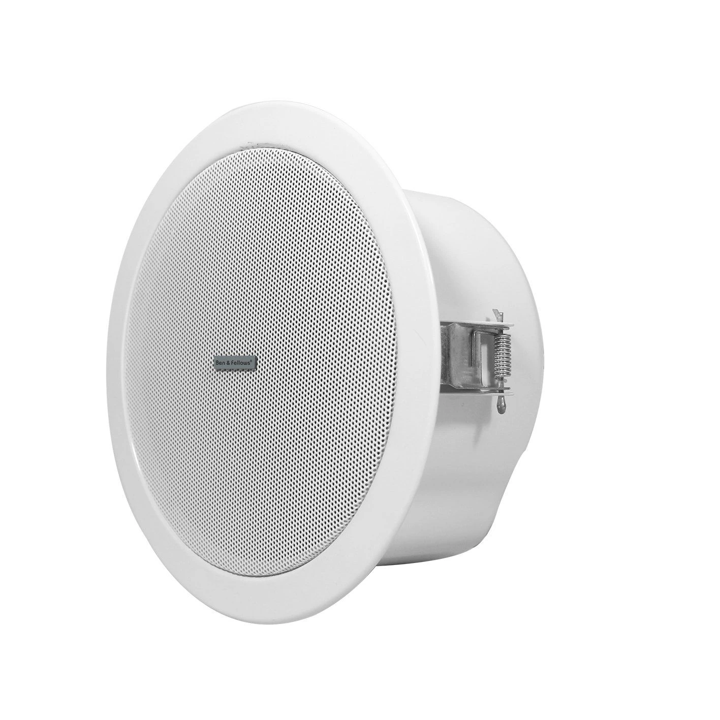 Professional Dante Audio Active 15 Watt 6 Inch Full Range Metal Dante in Ceiling/Wall Mount Speaker for PA Public Address Supporting 24VDC or Poe Power Supply