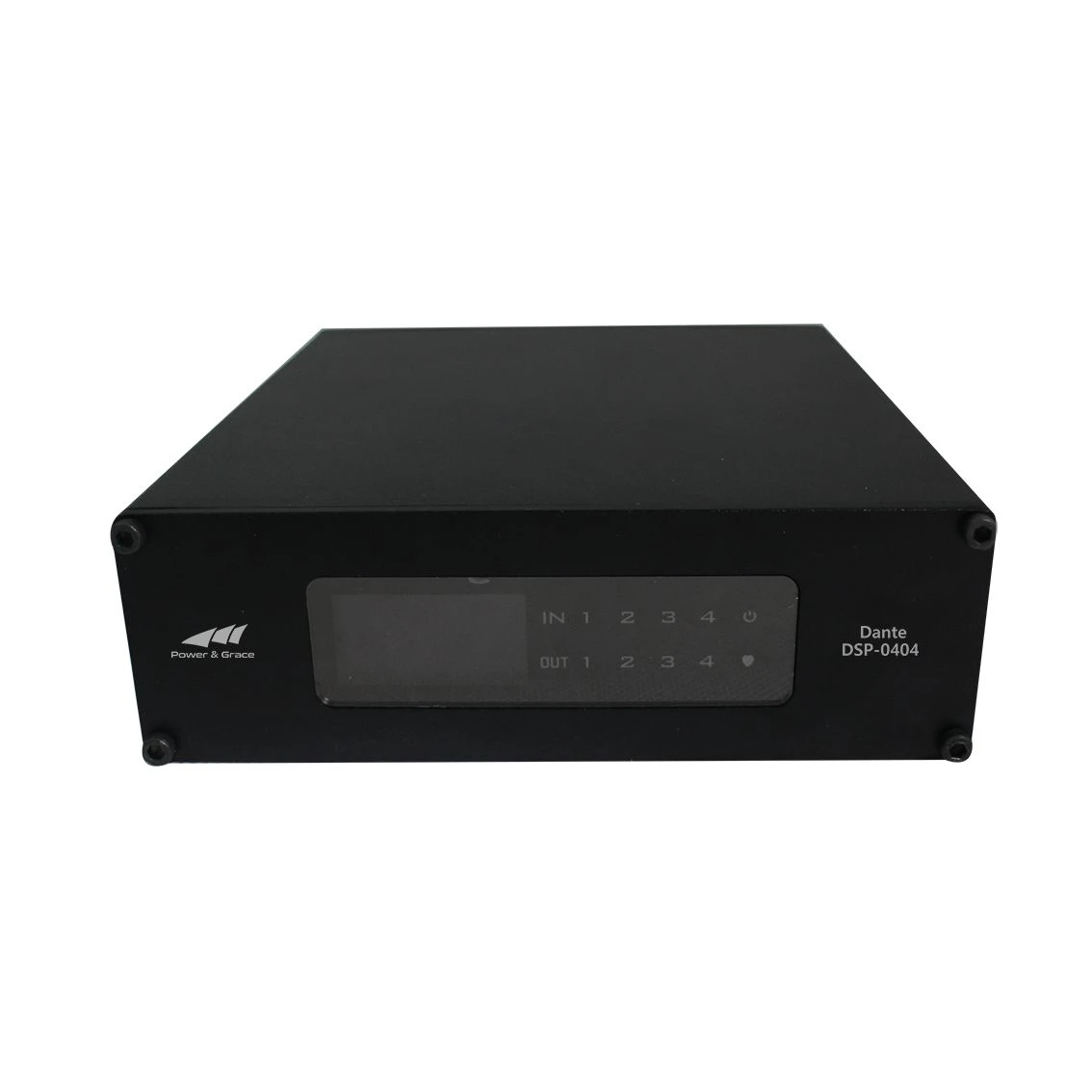 Professional Dante Audio–Dante DSP 0404 Dante DSP Transmitter 4 Balance Input + 4 Balance Output Poe Power Supply PA System