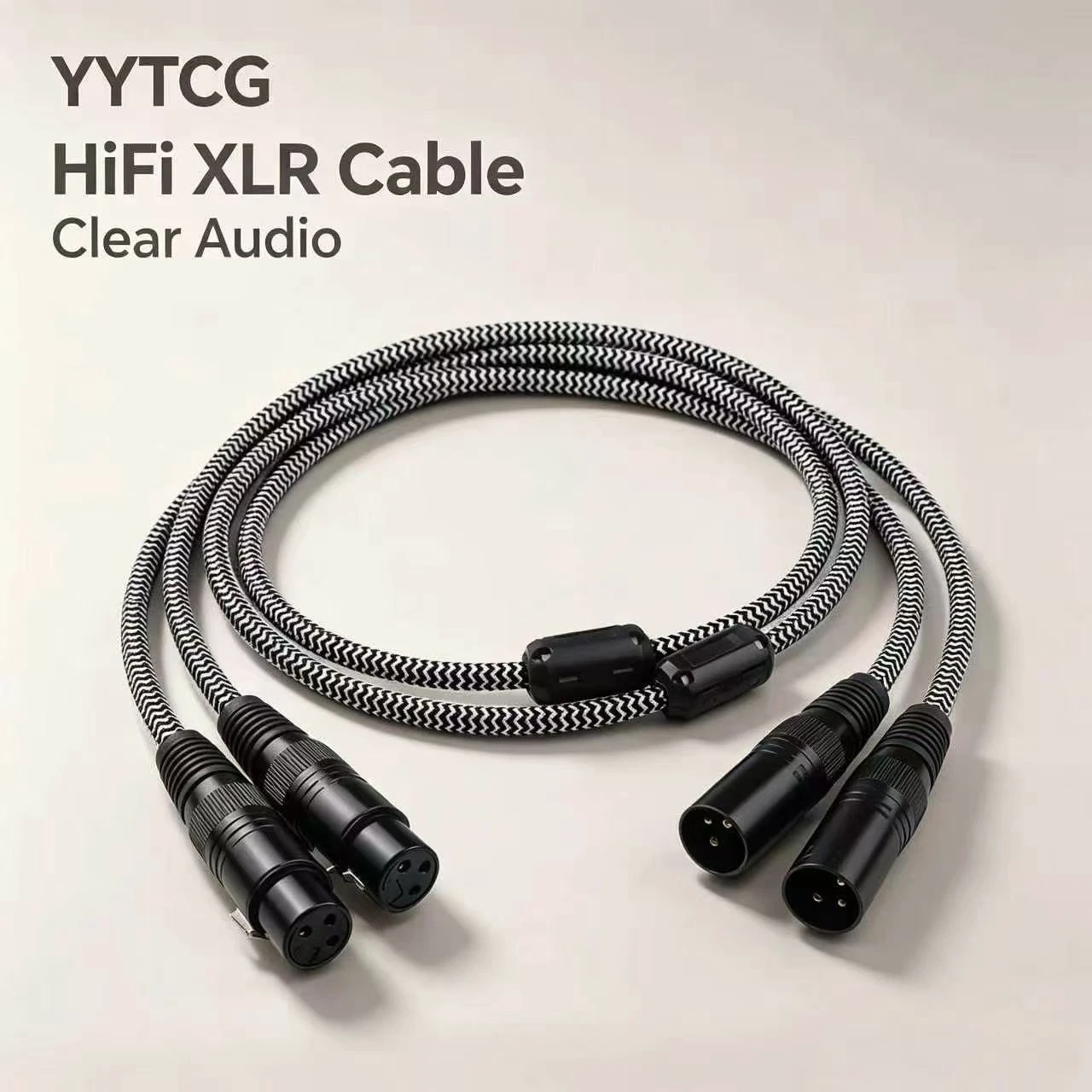 Professional Grade Braided XLR Male to Female Balanced Cable with Locking Design for Live Stage PA System and Broadcast Equipment