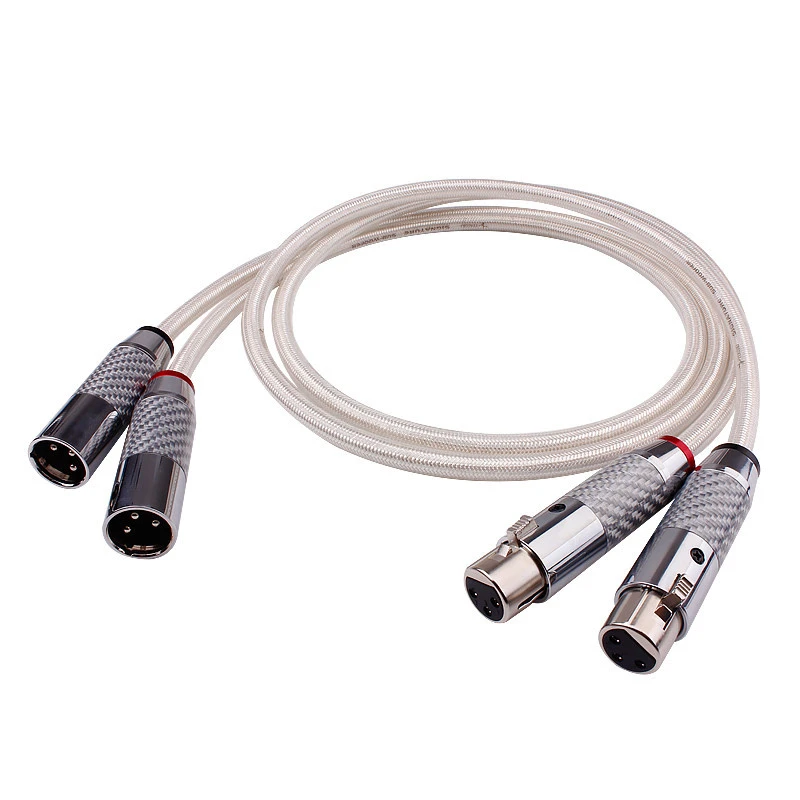 Professional HiFi 3 Pin Mic to Audio Interface Male to Female Occ Balanced Cable Connection to Microphone&Amplifier