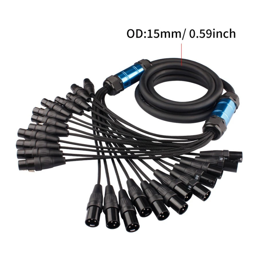 Professional Integrates 4 Balanced Signal Transmission Channels Power Audio Video Cable